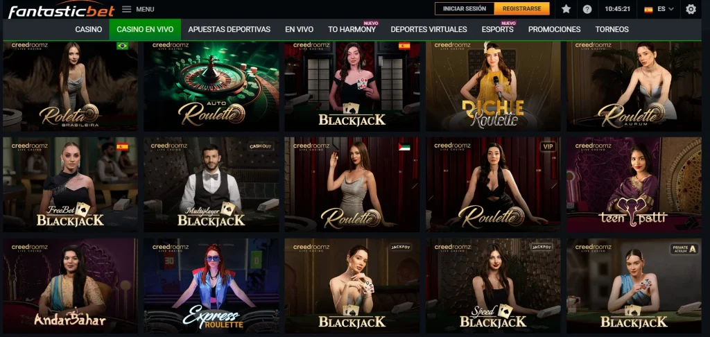 fantasticbet Casino en vivo